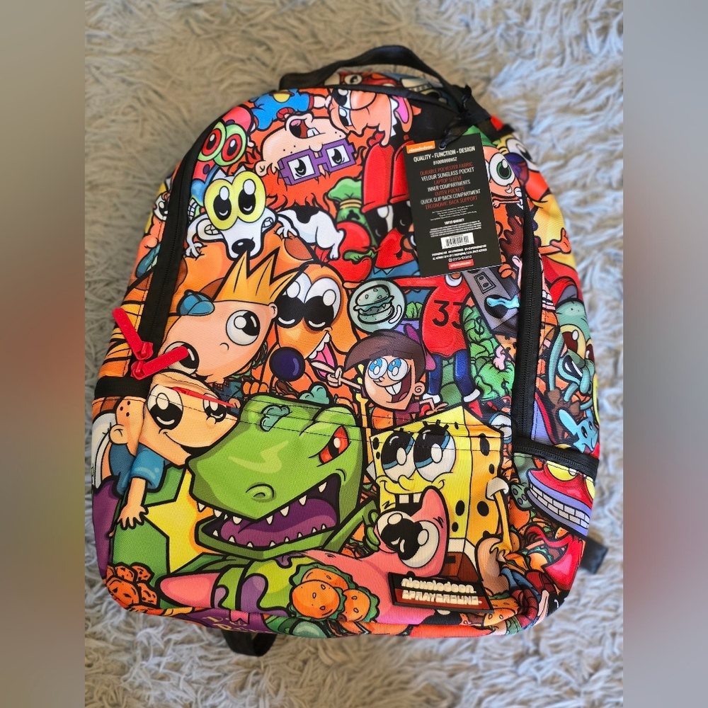 Sprayground/Nickelodeon Cartoon Characters Kids Backpack